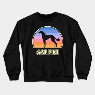 Saluki Vintage Sunset Dog Crewneck Sweatshirt